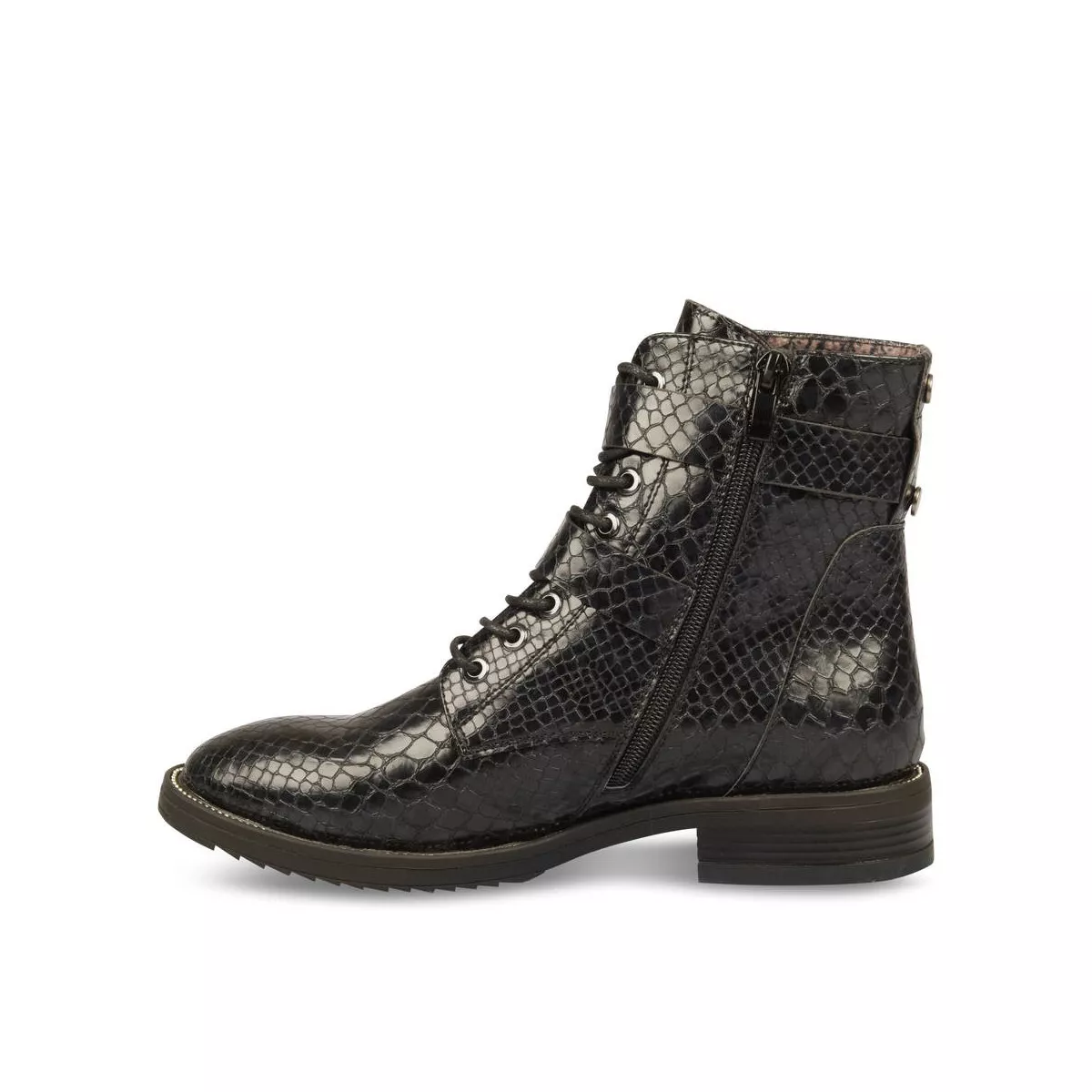 Bottines plates noir shop merry scott
