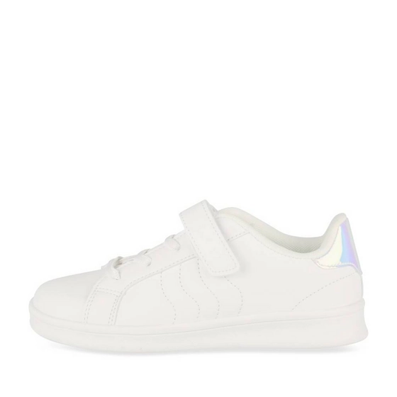 Baskets BLANC/ARGENT Fille