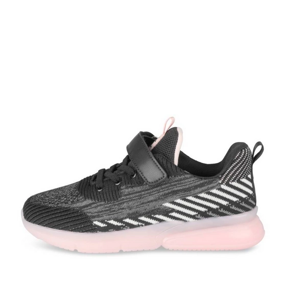 Baskets NOIR/ROSE Fille
