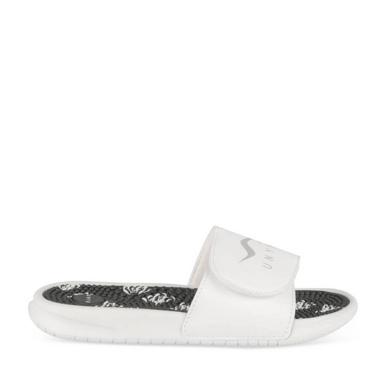Claquettes BLANC/NOIR Femme