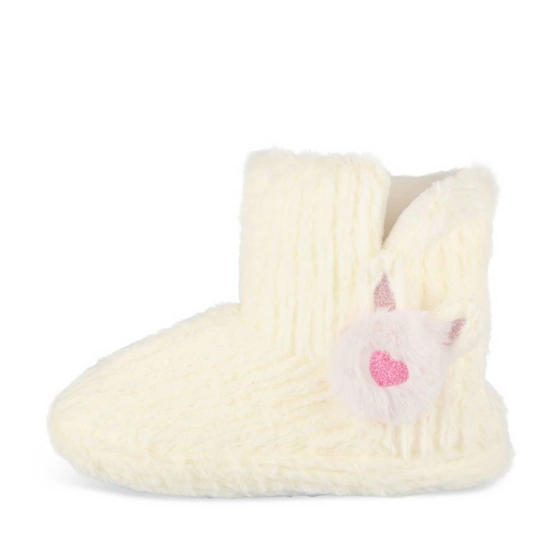 Chaussons bottines BEIGE LOVELY SKULL