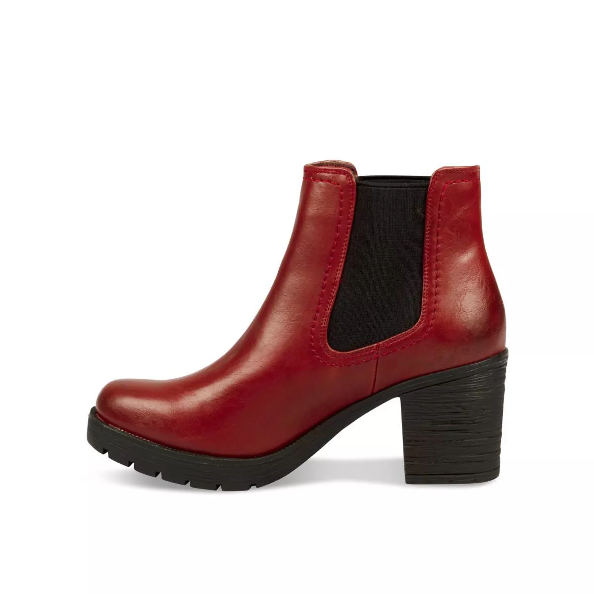 Bottines rouge 2025 bordeaux
