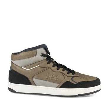Baskets NOIR/KAKI Homme