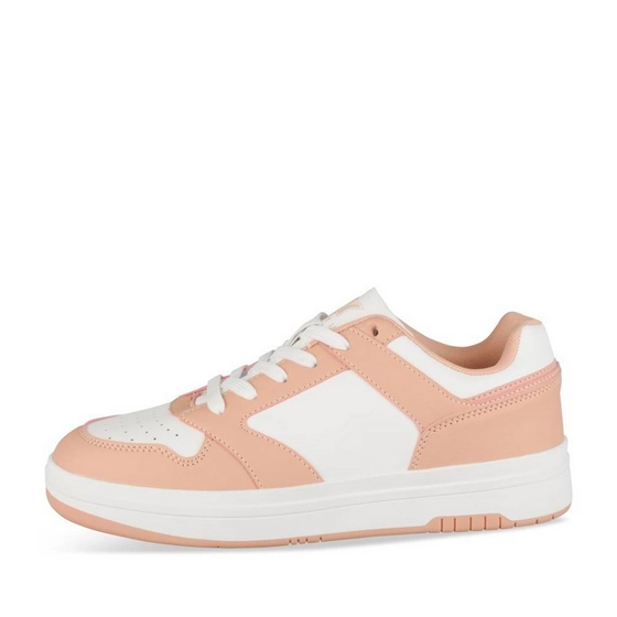 Baskets BLANC/ROSE Femme