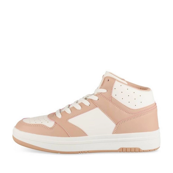 Baskets BLANC/ROSE Femme