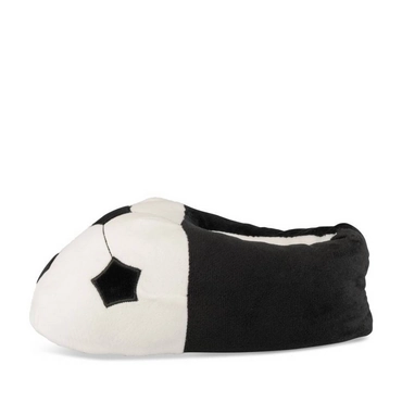 Chaussons peluche football NOIR TAMS