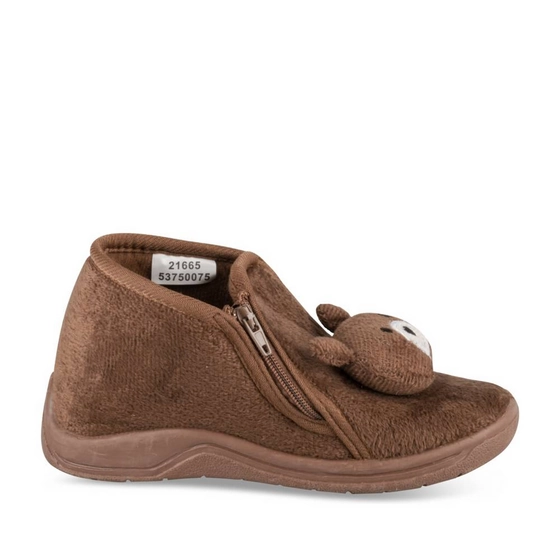 Chaussons MARRON Garçon
