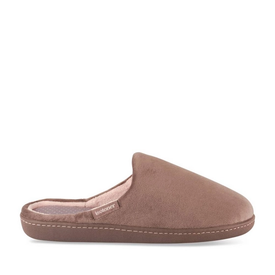 Pantoffels_avec_talon TAUPE Dames