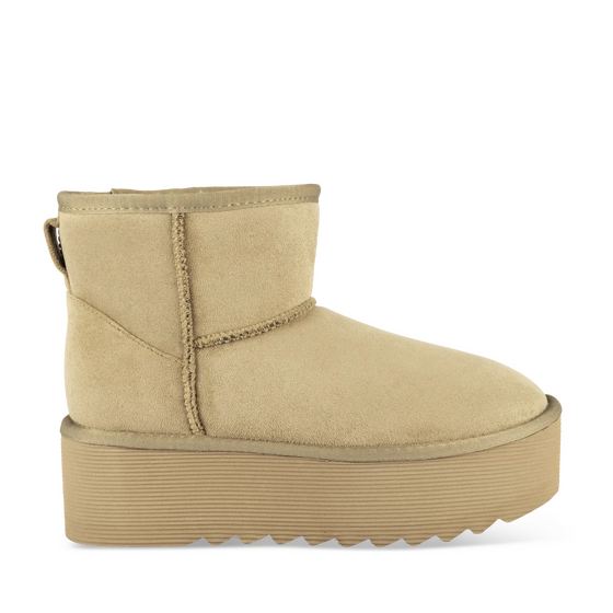 Enkellaarsjes TAUPE Dames