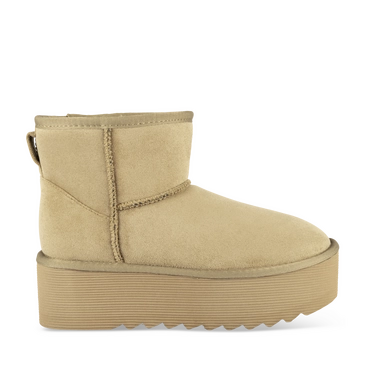 Enkellaarsjes TAUPE Dames