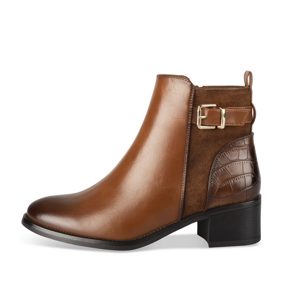 Bottines COGNAC Femme