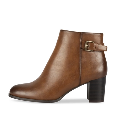 Enkellaarsjes COGNACKLEUR Dames
