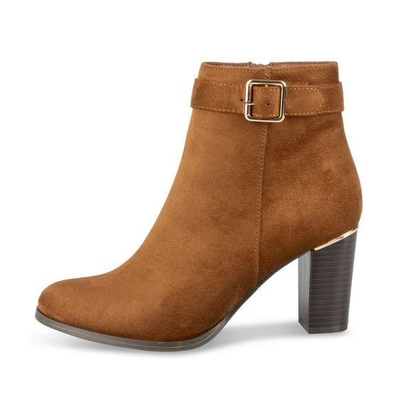 Enkellaarsjes COGNACKLEUR Dames