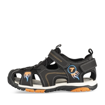 Sandalen ZWART/ORANJE Jongen