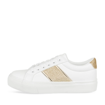 Baskets BLANC/OR Femme