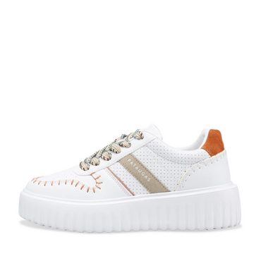 Sneakers WIT/ ORANJE Dames