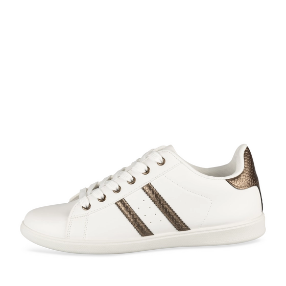 Sneakers WIT/KASTANJEBRUIN Dames