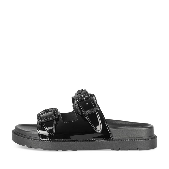 Slippers_avec_talon ZWART Dames