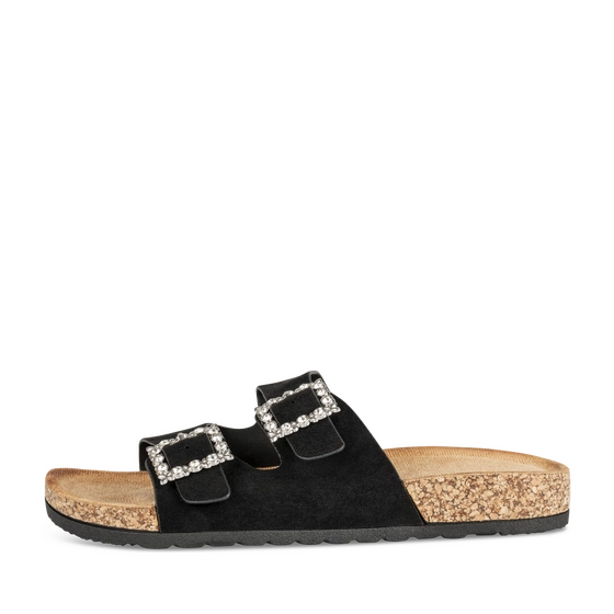 Slippers_avec_talon ZWART Dames