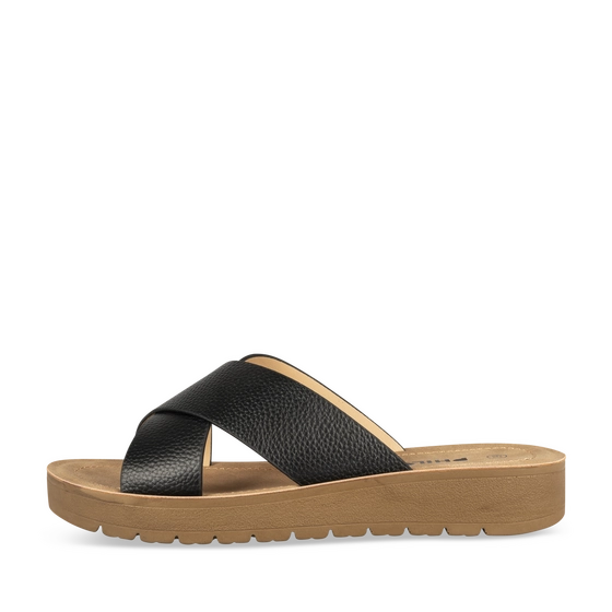 Slippers_avec_talon ZWART Dames