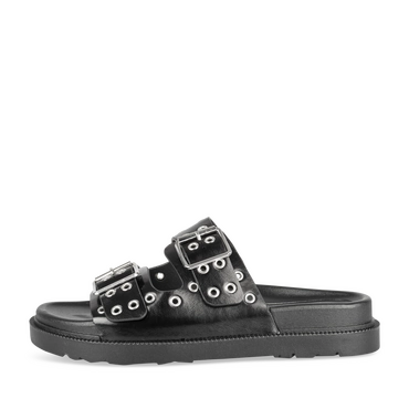 Slippers_avec_talon ZWART Dames
