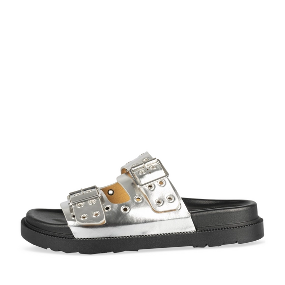 Slippers_avec_talon ZILVER Dames