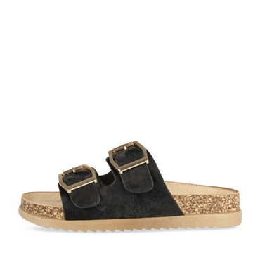 Slippers_avec_talon ZWART Dames