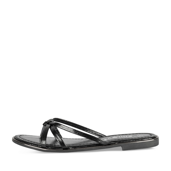 Teenslippers_avec_talon ZWART Dames