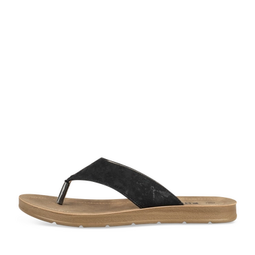 Teenslippers_avec_talon ZWART Dames