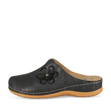 Slippers_avec_talon ZWART Dames