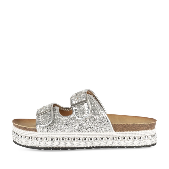 Slippers_avec_talon ZILVER Dames