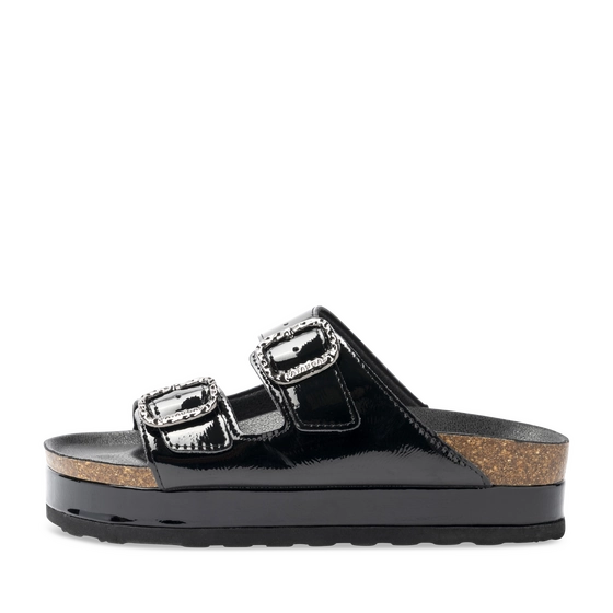 Slippers_avec_talon ZWART Dames