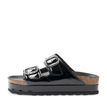 Slippers_avec_talon ZWART Dames