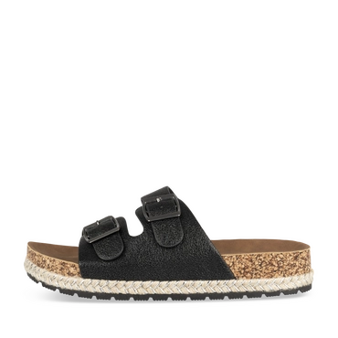 Slippers_avec_talon ZWART Dames