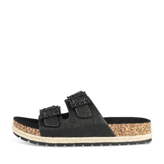 Slippers_avec_talon ZWART Dames