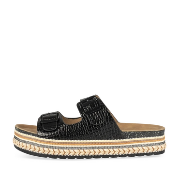 Slippers_avec_talon ZWART Dames