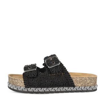 Slippers_avec_talon ZWART Dames