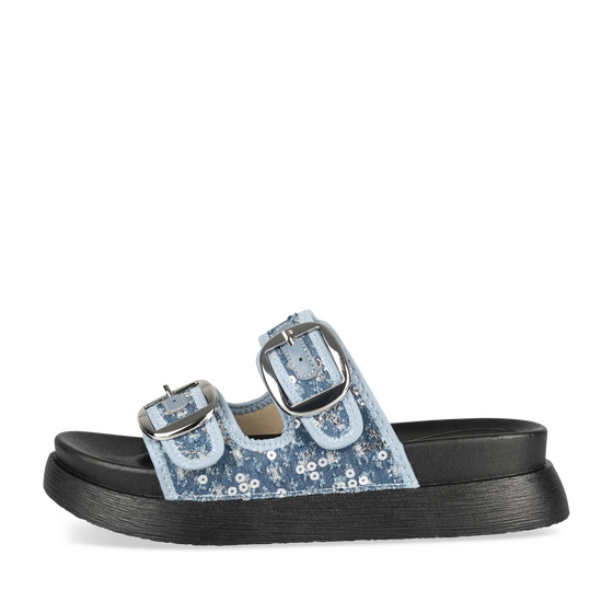 Mules BLEU Femme