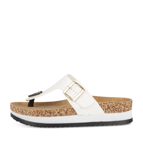 Teenslippers_avec_talon WIT Dames