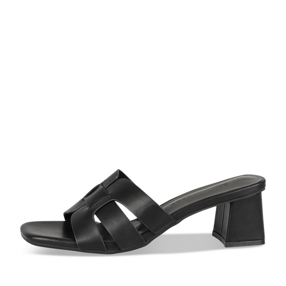 Slippers_avec_talon ZWART Dames
