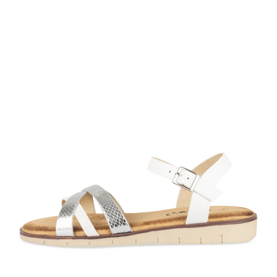Sandalen_avec_talon WIT/ZILVER Dames