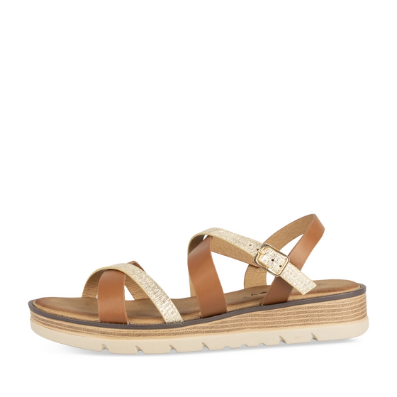 Sandalen_avec_talon COGNAC/GOUD Dames