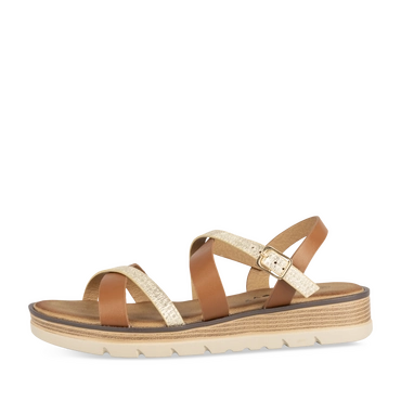 Sandalen_avec_talon COGNAC/GOUD Dames
