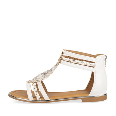 Sandales BLANC/OR Femme