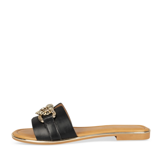 Slippers_avec_talon ZWART Dames