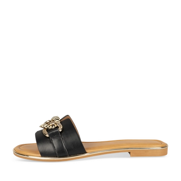 Slippers_avec_talon ZWART Dames