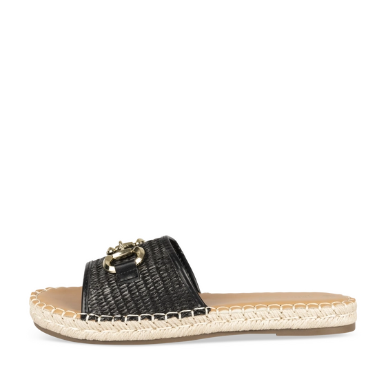 Slippers_avec_talon ZWART Dames