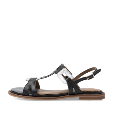 Sandales NOIR/ARGENT Femme