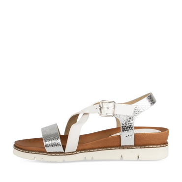 Sandalen_avec_talon WIT/ZILVER Dames