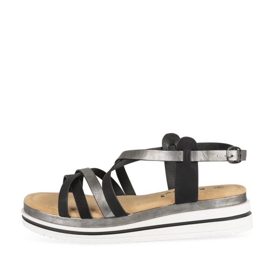 Sandalen_avec_talon ZWART/PEWTER Dames